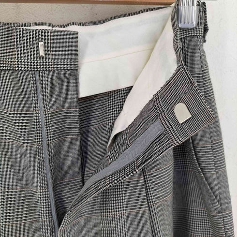 ブルックスブラザーズ BROOKS BROTHERS 千鳥 チェック柄 2タック スラックス レディース 63-90