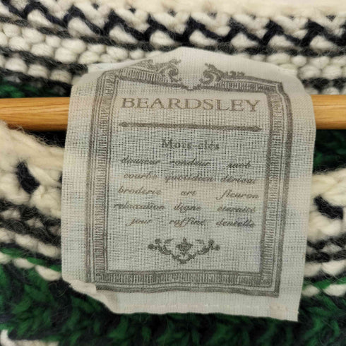 ビアズリー BEARDSLEY 23AW ジャガードフリンジニットチュニック レディース FREE