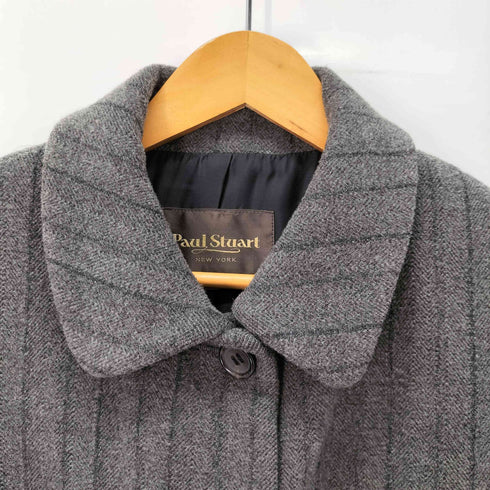 ポールスチュアート Paul Stuart ウール混 ステンカラーコート レディース 9AR