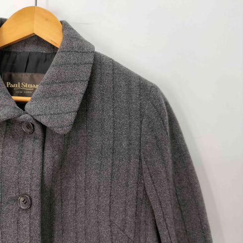 ポールスチュアート Paul Stuart ウール混 ステンカラーコート レディース 9AR
