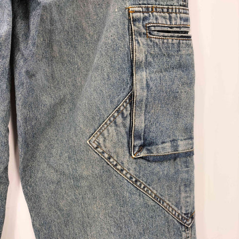 JEANOLOGY フリンジ加工 カーゴデニムパンツ メンズ