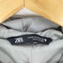 ザラ ZARA サイド スリット 中綿 フーディ ロング キルティングジャケット レディース import:XS