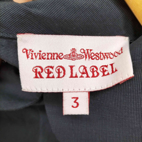 ヴィヴィアンウエストウッドレッドレーベル Vivienne Westwood RED LABEL オーブボタン Aライン 丸襟 ワンピース レディース 3