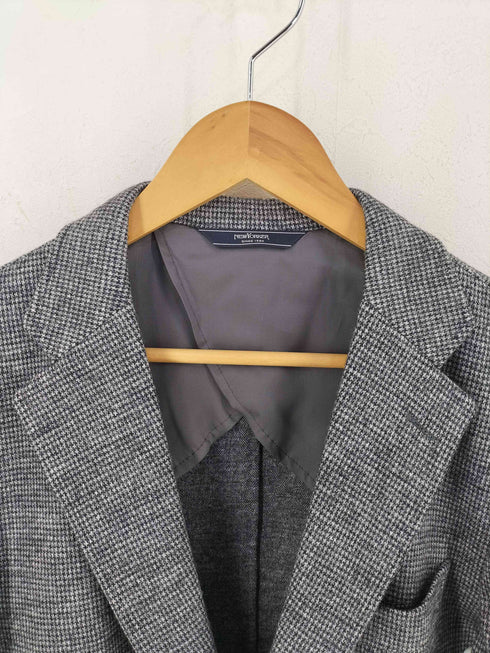 ニューヨーカー NEWYORKER 千鳥格子柄 ウール2Bテーラードジャケット メンズ import:L