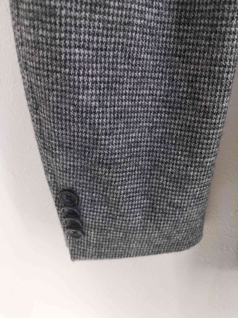 ニューヨーカー NEWYORKER 千鳥格子柄 ウール2Bテーラードジャケット メンズ import:L