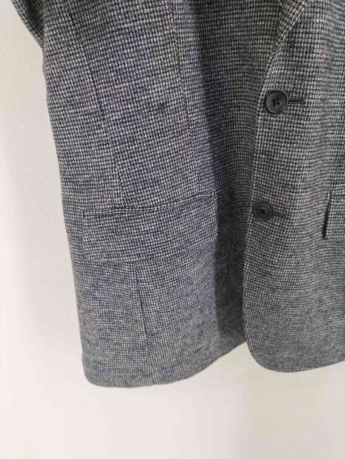 ニューヨーカー NEWYORKER 千鳥格子柄 ウール2Bテーラードジャケット メンズ import:L