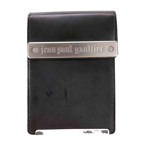 ジャンポールゴルチエ Jean Paul GAULTIER ロゴメタルプレートシガレットケース メンズ