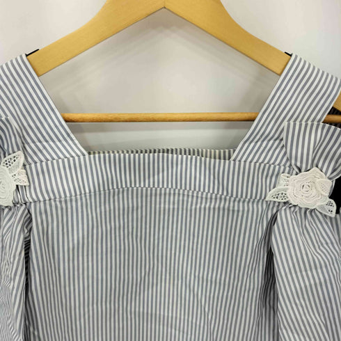Maglie Blue オフショルダーフレアスリーブブラウス select レディース 5