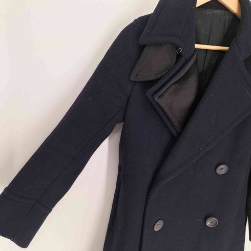 ザリラクス THE RERACS シルクサテンラペル付き シルク混 Pコート レディース JPN:1