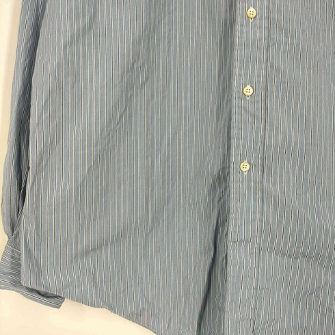 ラルフローレン RALPH LAUREN CLASSIC FIT スモールポニー ストライプBDシャツ メンズ import:L