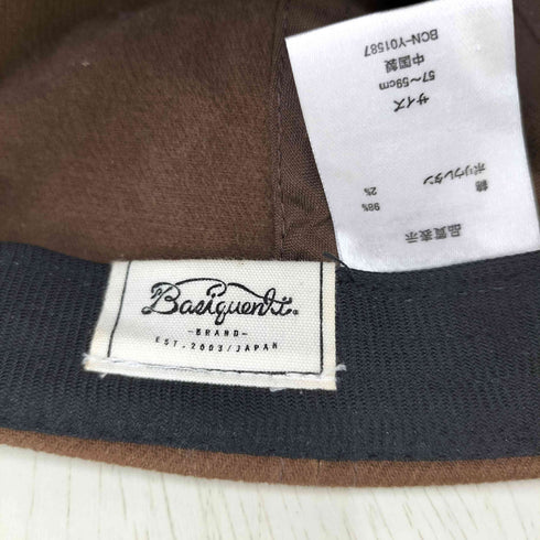 ベーシックエンティ BASIQUENTI Logo Short Cap メンズ