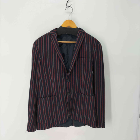 ザラマン ZARA MAN ストライプ 2B ウォレットチェーン付属 スーツ セットアップ メンズ 48