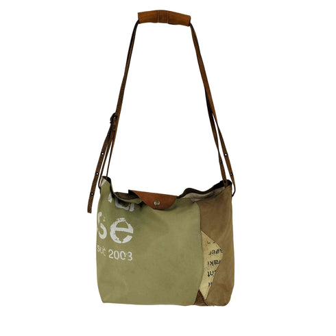 undose レザー パッチワーク ショルダーバック レディース