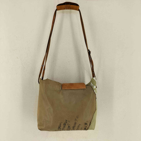 undose レザー パッチワーク ショルダーバック レディース