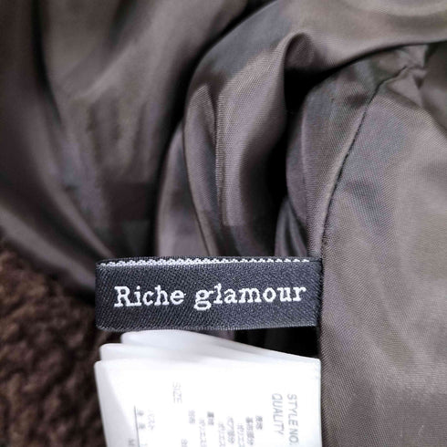 リシェグラマー Riche Glamour ボアフライトジャケット レディース JPN:M