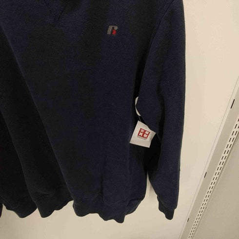 ラッセルアスレチック RUSSELL ATHLETIC FLEECE ロゴ 刺繍 裏地フリース 前Vガゼット リバース 型 スウェット メンズ import:XL