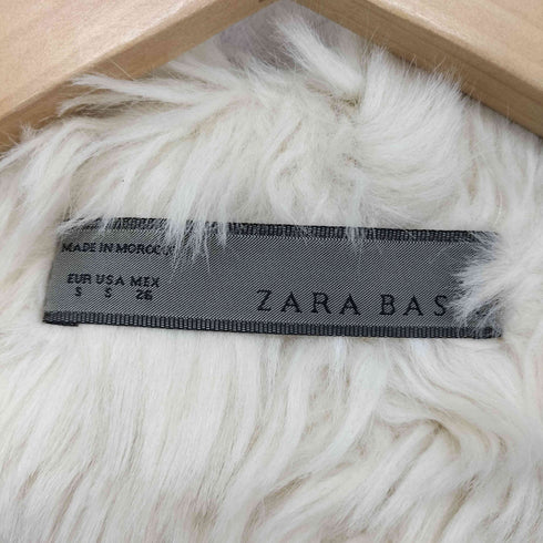 ザラ ZARA 裏地フェイクファースエードベスト レディース import:S
