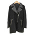 ザラ ZARA ラムレザー ウール ロングライダースジャケット レディース import:L