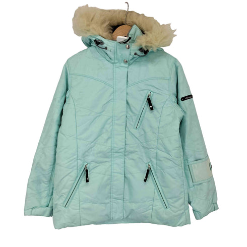 エレッセ ellesse ファー付き 中綿 ナイロンジャケット レディース import:M