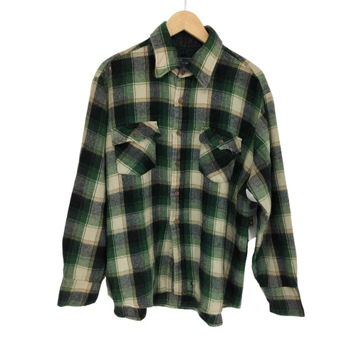 ジェーシーペニー JC Penney 80-90s ウール 長袖 ネルシャツ メンズ import:XL