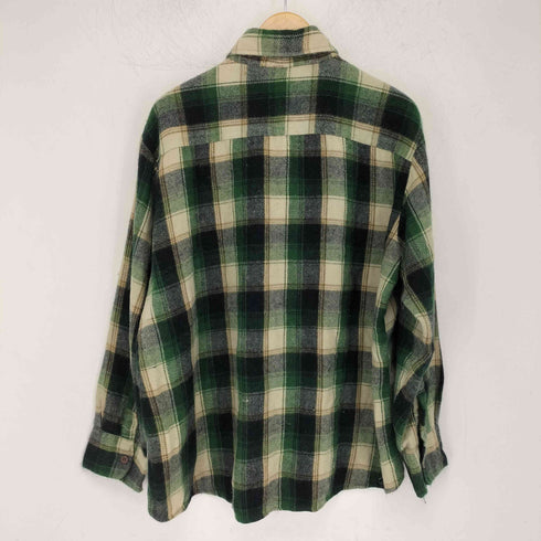 ジェーシーペニー JC Penney 80-90s ウール 長袖 ネルシャツ メンズ import:XL