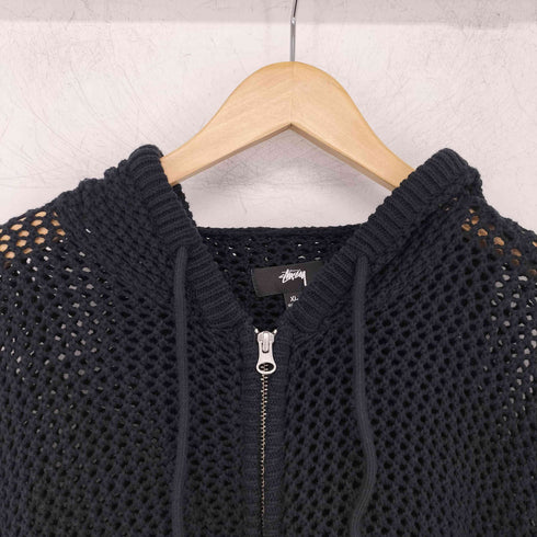 ステューシー Stussy Mesh Zip Hood メッシュ ジップ フーディー ジップアップ パーカー メンズ import:XL