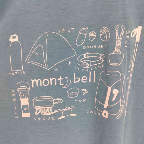 モンベル mont bell WIC.T 山の道具 Tシャツ レディース JPN:M