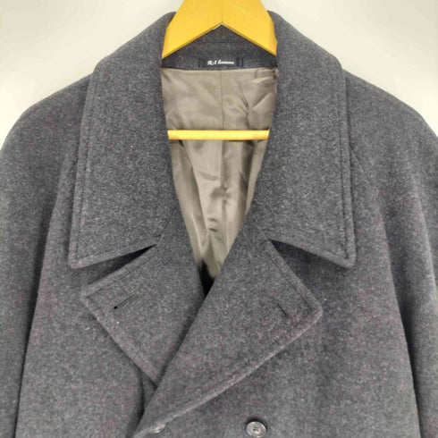 R-1 Homme カシミヤ混 ダブルブレスト ハーフコート メンズ JPN:L