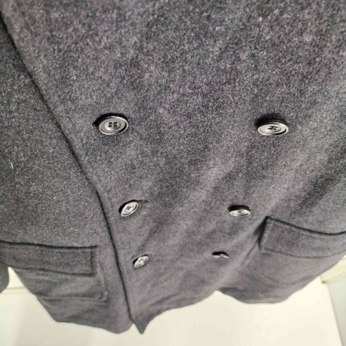 R-1 Homme カシミヤ混 ダブルブレスト ハーフコート メンズ JPN:L
