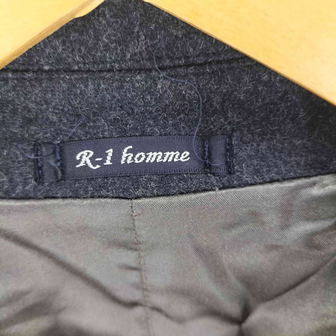 R-1 Homme カシミヤ混 ダブルブレスト ハーフコート メンズ JPN:L