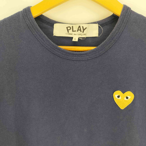 プレイコムデギャルソン PLAY COMME des GARCONS AD2015 ゴールドエンブレム ハート 刺繍 S/S クルーネック Tシャツ メンズ JPN:L