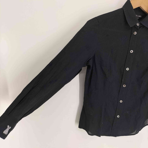 ポールスミスブラック Paul Smith BLACK 刺繍 レギュラーカラーシャツ レディース 158~164