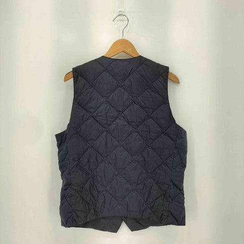 タイオン TAION ナイロン フロントボタン ダウン キルティング ベスト メンズ L