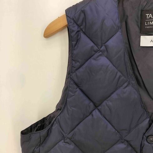 タイオン TAION ナイロン フロントボタン ダウン キルティング ベスト メンズ L