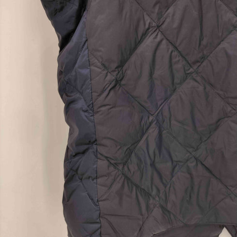 タイオン TAION ナイロン フロントボタン ダウン キルティング ベスト メンズ L