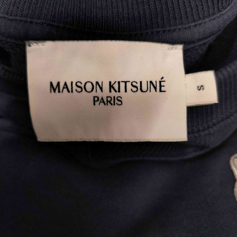 メゾンキツネ MAISON KITSUNE ワンポイント刺繍クルーネックスウェット メンズ JPN:S