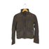 erde lamb leather ニット切替ラムレザーライダースジャケット レディース