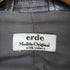 erde lamb leather ニット切替ラムレザーライダースジャケット レディース