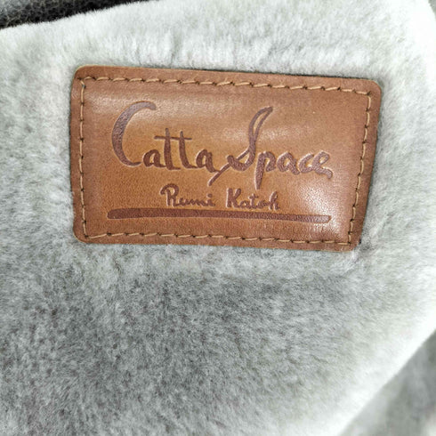 Catta Space カッタースペース 羊革 ラムレザー フーデッド ムートン レザー コート レディース JPN:38