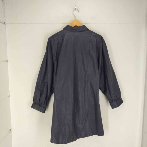 cow leather カウレザー比翼デザインコート レディース FREE