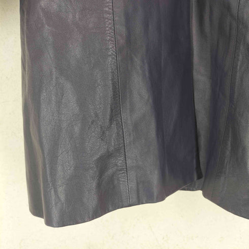 cow leather カウレザー比翼デザインコート レディース FREE