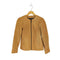 バナナリパブリック BANANA REPUBLIC lamb leather ラムレザーノーカラージャケット レディース XS