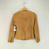 バナナリパブリック BANANA REPUBLIC lamb leather ラムレザーノーカラージャケット レディース XS