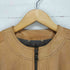 バナナリパブリック BANANA REPUBLIC lamb leather ラムレザーノーカラージャケット レディース XS