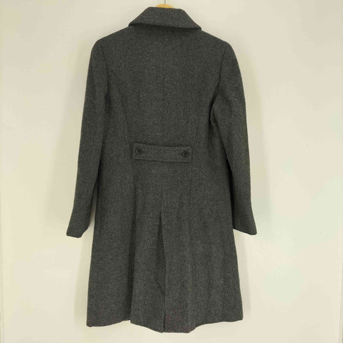 ニューヨーカー NEWYORKER アルパカ混 比翼ボタン ウール ステンカラー コート レディース JPN:9号