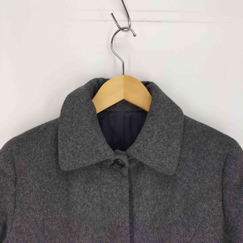 ニューヨーカー NEWYORKER アルパカ混 比翼ボタン ウール ステンカラー コート レディース JPN:9号