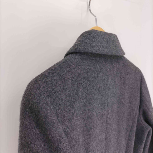 ニューヨーカー NEWYORKER アルパカ混 比翼ボタン ウール ステンカラー コート レディース JPN:9号
