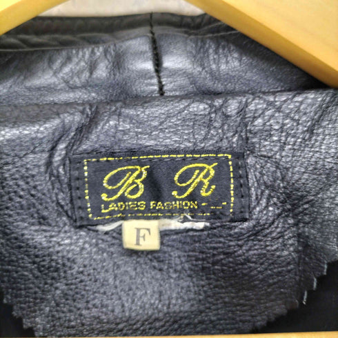BR LADIES FASHION cow leather カウレザーデザインハーフコート レディース F