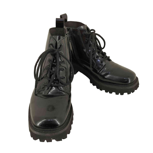 チャールズアンドキース CHARLES&KEITH リジッドソール コンバットブーツ レディース JPN:38