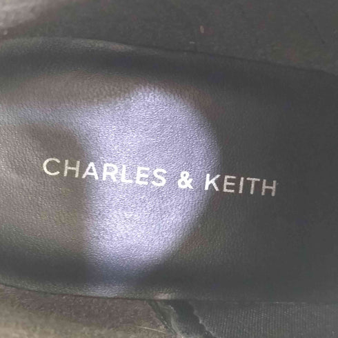 チャールズアンドキース CHARLES&KEITH リジッドソール コンバットブーツ レディース JPN:38